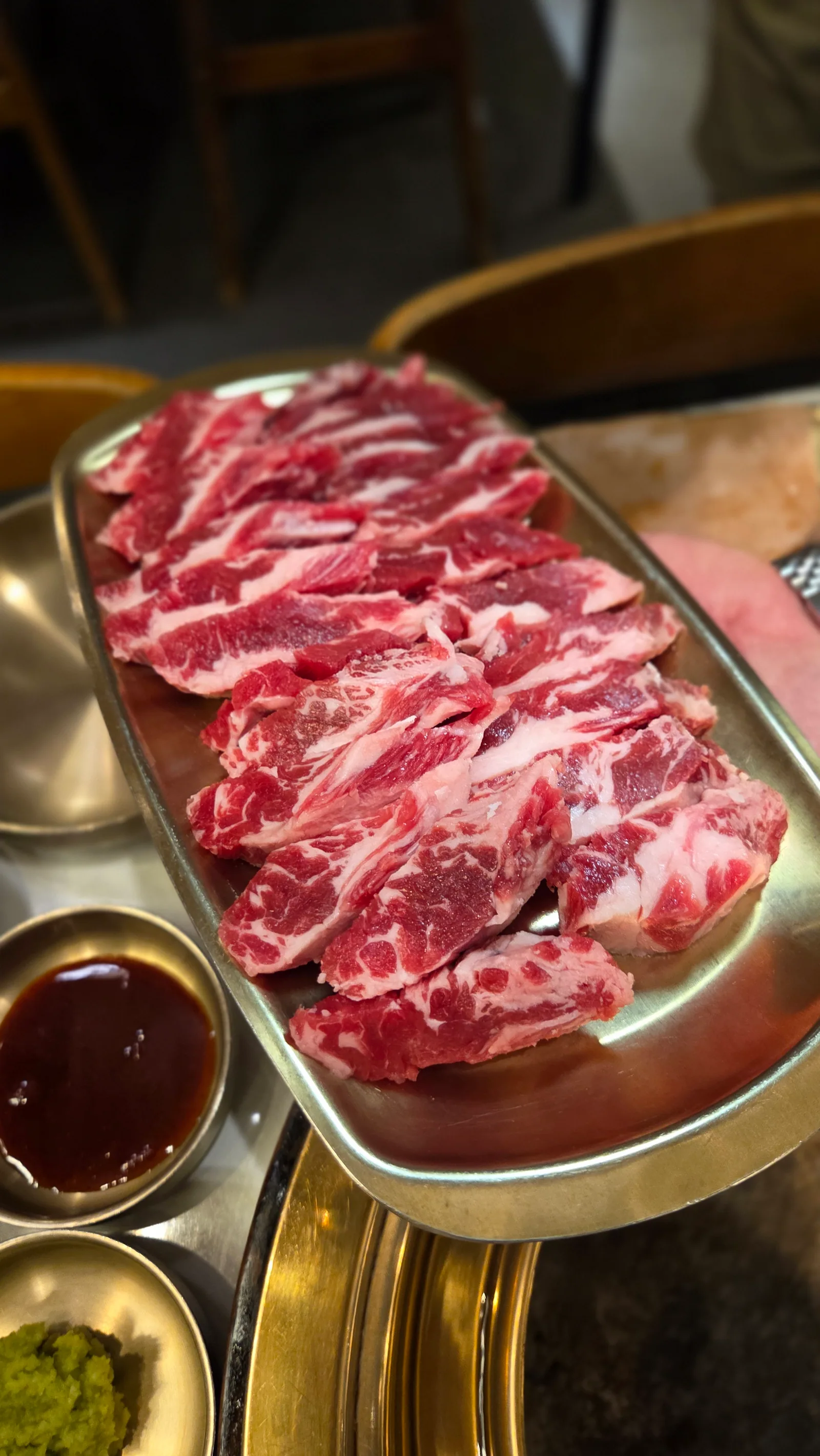 Hwangje Galbi 120g — charcoal grilled